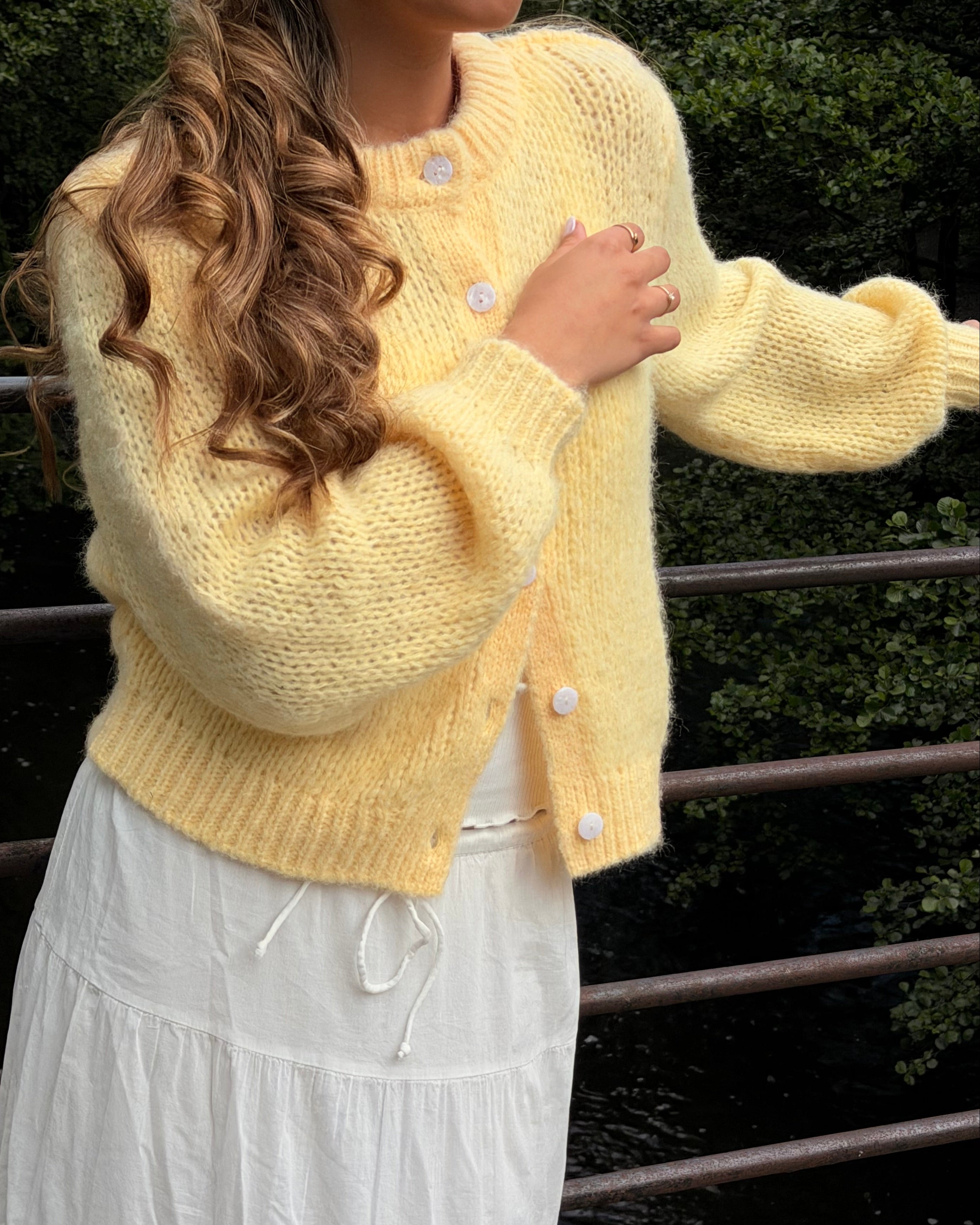 VMWILO Knit Cardigan - Pale Banana